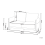 Beliani Sofa 2 Seater CILENS Fabric Light Beige 3