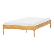 Bed without Headboard Pine Wood VEYRAC 120 x 200 cm (EU Small Double) Light Brown