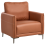 Beliani Armchair CILENS Fabric Golden Brown 1