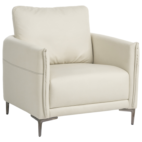 Beliani Armchair CILENS Fabric Light Beige