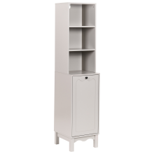 Bathroom Cabinet PENON with Laundry Basket 38 cm Light Beige