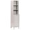 Beliani Bathroom Cabinet PENON 38 cm with Laundry Basket Light Beige 1