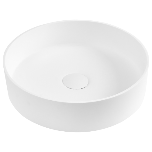 Beliani Countertop Basin SALITRAL  360 mm White