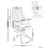 Beliani Office Chair ZELAR Fabric Light Blue 3