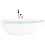 Beliani Freestanding Bathtub TURIA 1700 x 800 mm Solid Surface White 1