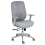 Beliani Office Chair ZELAR Fabric Grey 1