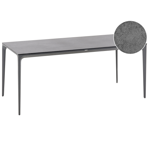 Beliani Conference Table SOVARETO 90 cm 180 cm Dark Grey