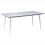Beliani Conference Table TOLENTINO 90 cm 180 cm Travertine Effect 1