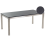 Beliani Conference Table GROSSETO 90 cm 180 cm Granite Black 1