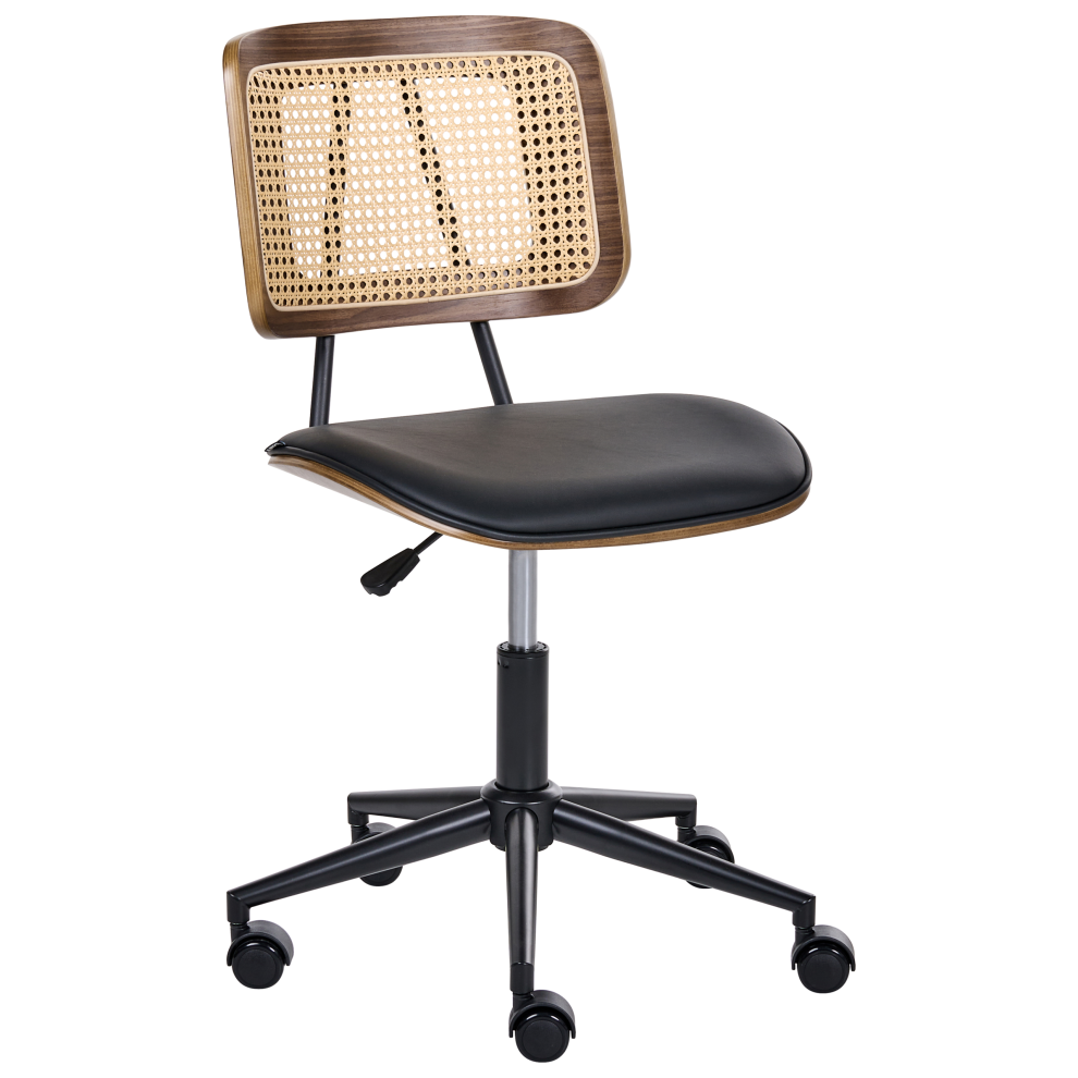 Beliani Desk Chair Ardo Faux Leather Black