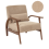Beliani Armchair SKARA Boucle Beige 1