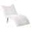 Beliani Chaise Longue QUILLY Corduroy Off-White 4