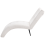 Beliani Chaise Longue QUILLY Corduroy Off-White 5