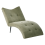 Beliani Chaise Longue QUILLY Corduroy Green 4