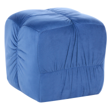 Pouffe TURLEY Velvet Blue