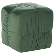 Pouffe TURLEY Velvet Dark Green