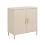 Beliani 2 Door Sideboard OMBURA Metal Beige 1
