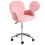 Beliani Desk Chair PRIDDY Boucle Pink 1