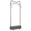 Beliani Coat Stand ROUSSILION with Shelf with Wheels Black 1