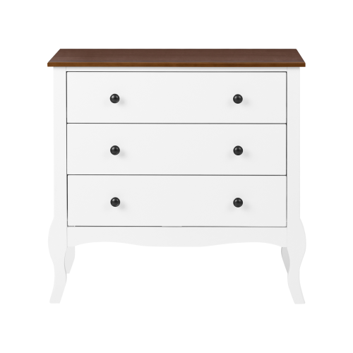 Beliani 3 Drawer Chest NUNDLE White 2