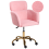 Beliani Desk Chair ALENA Boucle Pink 1