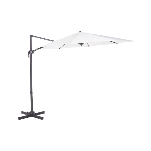 Beliani Cantilever Parasol 294 cm SAVONA Off-White