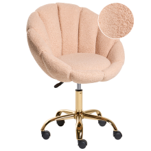 Desk Chair ANNABELLE Boucle Peach Pink