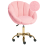 Beliani Desk Chair ANNABELLE Boucle Pink 1