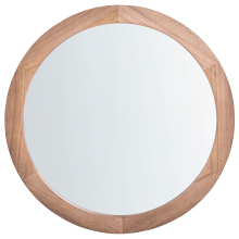 Wall Mirror LASALLE 76 cm 76 cm Paulownia Wood Light Brown