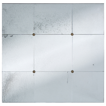 Wall Mirror RIMONT 80 cm 80 cm Glass Black