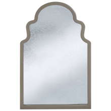 Wall Mirror TILLAC 60 cm 90 cm Paulownia Wood Taupe