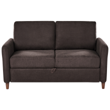 Sofa 2 Seater MARE Fabric Dark Brown
