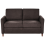 Beliani Sofa 2 Seater MARE Fabric Dark Brown 1
