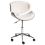 Beliani Desk Chair ROTTERDAM Boucle White 4