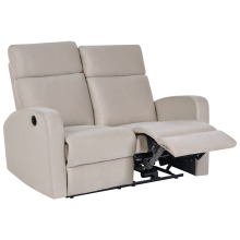 Electric Recliner Sofa 2 Seater VERDAL Velvet Beige