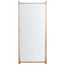 Wall Mirror CANET 90 cm 200 cm Paulownia Wood Light Brown