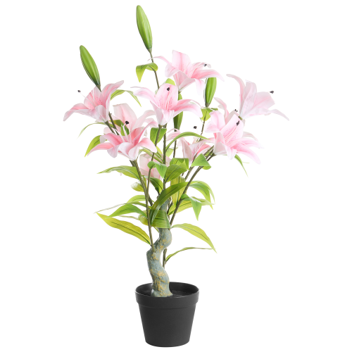Beliani Artificial Plant LILIARIUM 85 cm Pink
