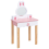 Beliani Kids Vanity Table with Chair LENAH Pink 5