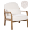Beliani Armchair SELDE Boucle Off-White 1