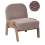 Beliani Armchair ORTEN Boucle Taupe 1