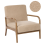 Beliani Armchair SENNELS Boucle Beige 1