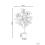 Beliani Artificial Plant MAGNOLIA TREE 90 cm Red 3