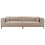 Beliani Sofa 4 Seater VENG Fabric Taupe 1