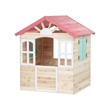 Garden Playhouse BADOLATO Fir Wood Light Brown
