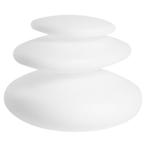 Beliani Outdoor LED Table Lamp GLENNS with Remote White