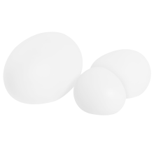 Set of 3 Outdoor LED Ball Lamps STOTTS with Remote White