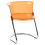 Beliani Set of 2 Dining Chairs OSHKOSH Orange 4