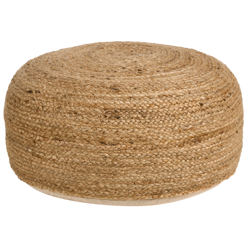 Beliani Pouffe JUTUR Jute Beige