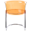 Beliani Set of 2 Dining Chairs OSHKOSH Orange 5