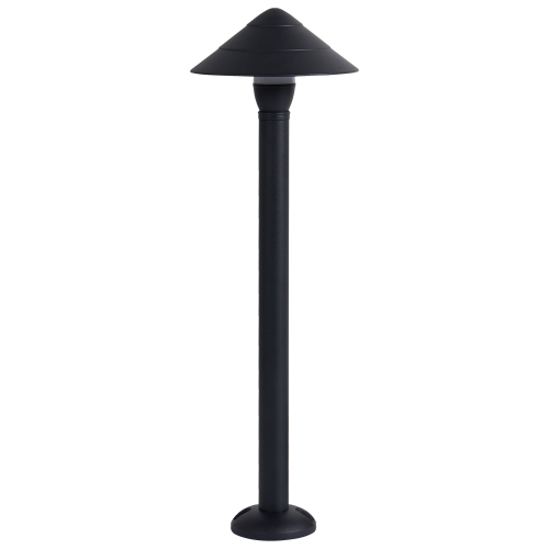 Beliani Outdoor LED Bollard Lamp GAIA Black